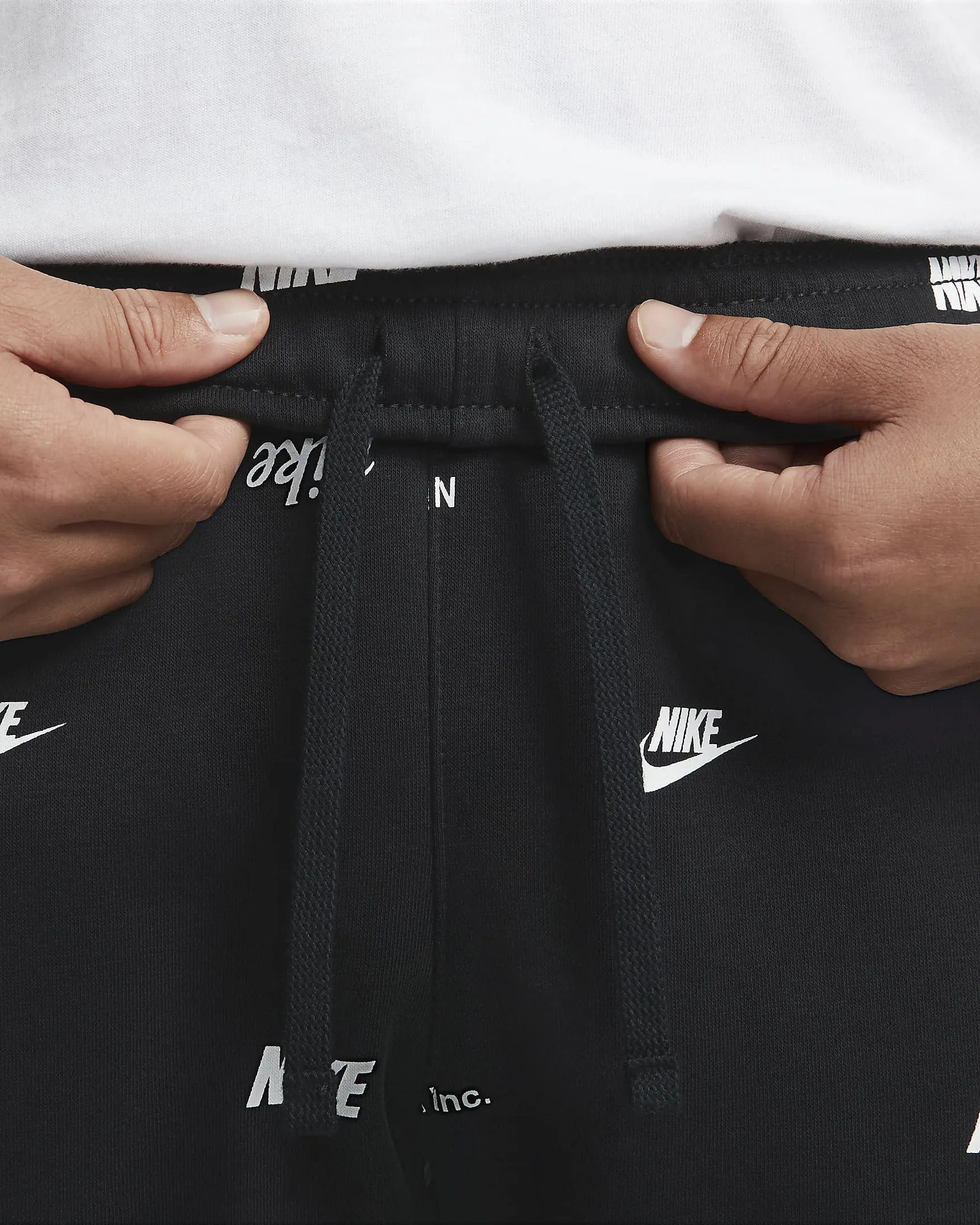Pantalon Jogging Nike Club Fleece - Noir/Blanc