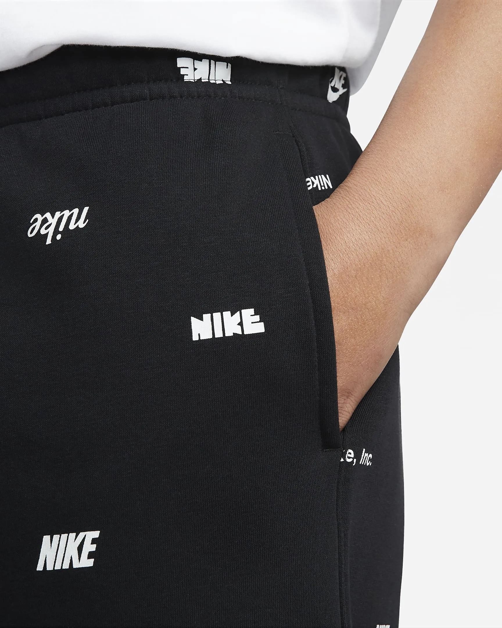Pantalon Jogging Nike Club Fleece - Noir/Blanc