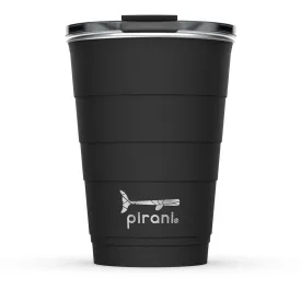 Pirani Life - Insulated Stackable Tumbler, Black, 16 Ounce