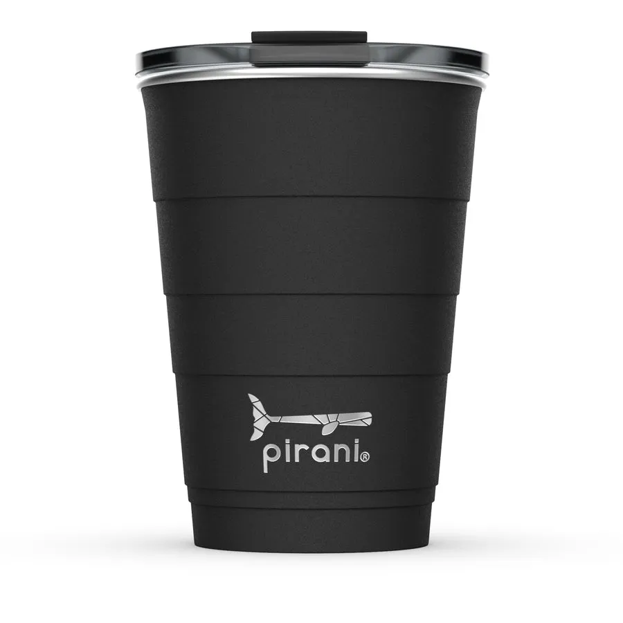 Pirani Life - Insulated Stackable Tumbler, Black, 16 Ounce
