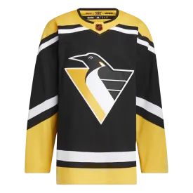 Pittsburgh Penguins Adidas Retro Reverse 2.0 Prime Green Authentic Jersey - Black