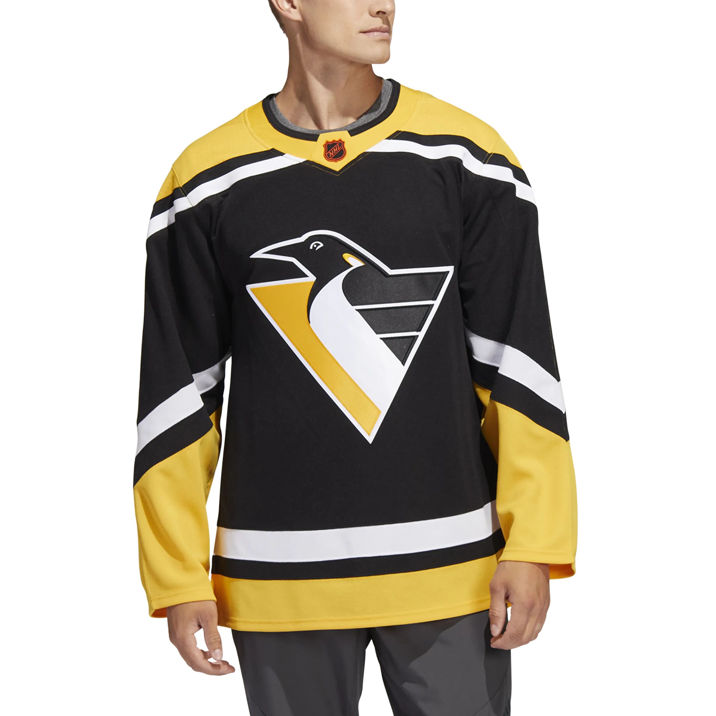 Pittsburgh Penguins Adidas Retro Reverse 2.0 Prime Green Authentic Jersey - Black