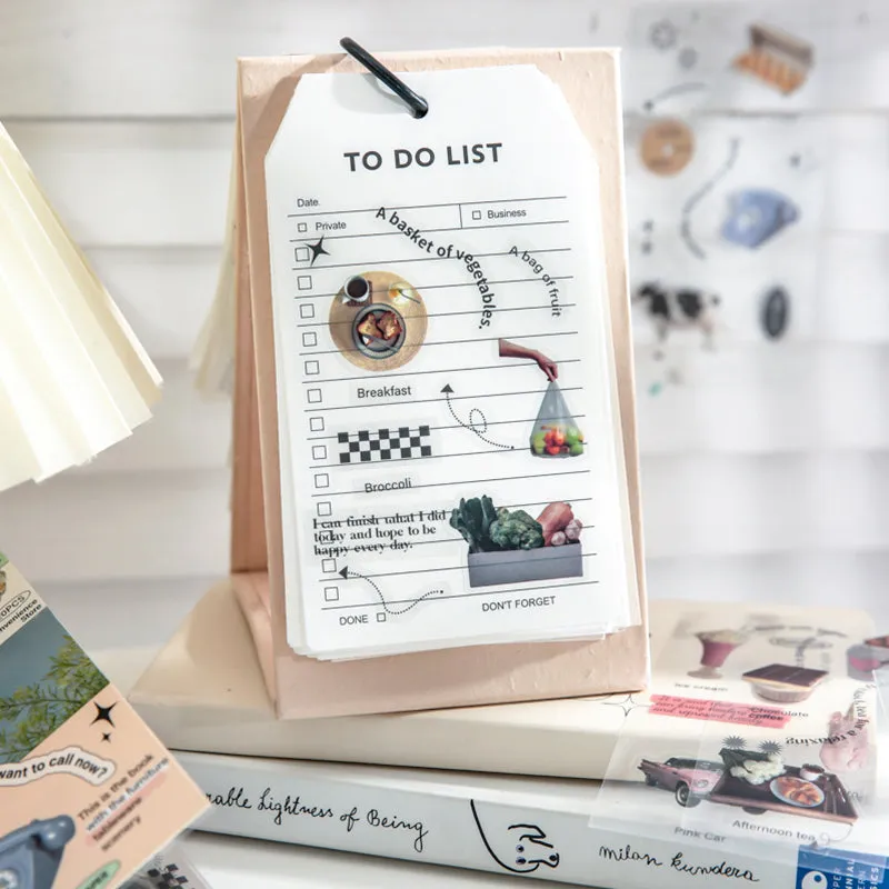 Retro Convenience Store Decorative Clear Transparent Sticker Book