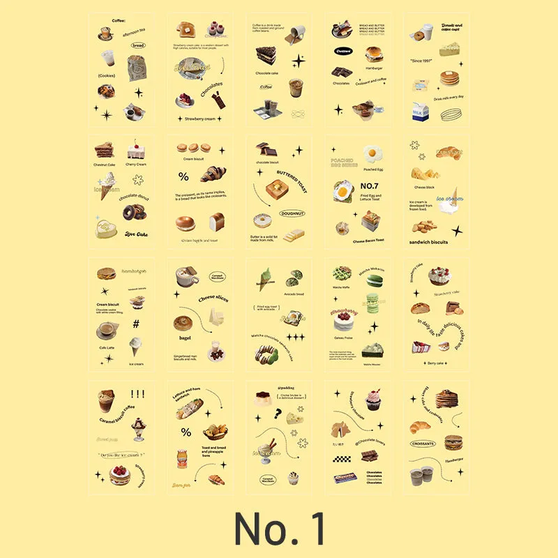 Retro Convenience Store Decorative Clear Transparent Sticker Book