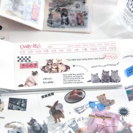 Retro Convenience Store Decorative Clear Transparent Sticker Book