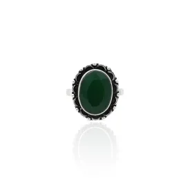 Silver Exquisite Greeny Girls Ring
