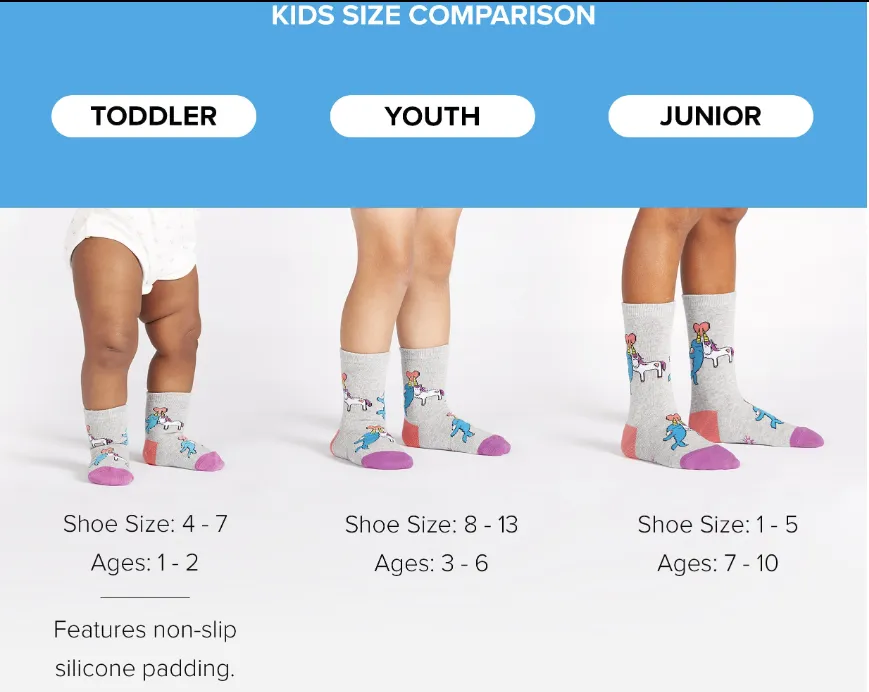Sock it to Me Naughty or Nice? Youth (aged 3-6) Knee High Socks