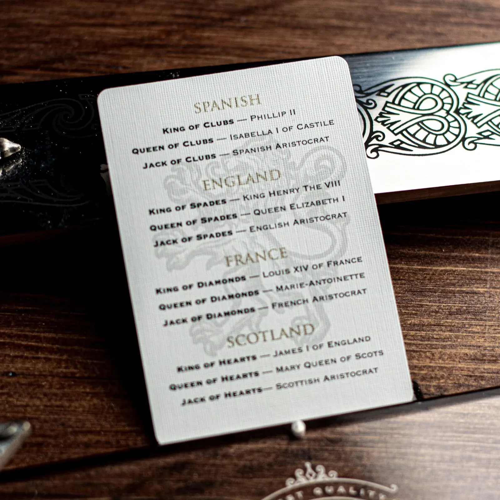 Sovereign Playing Cards Exquisite White