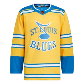 St. Louis Blues Adidas Retro Reverse 2.0 Prime Green Authentic Jersey - Yellow