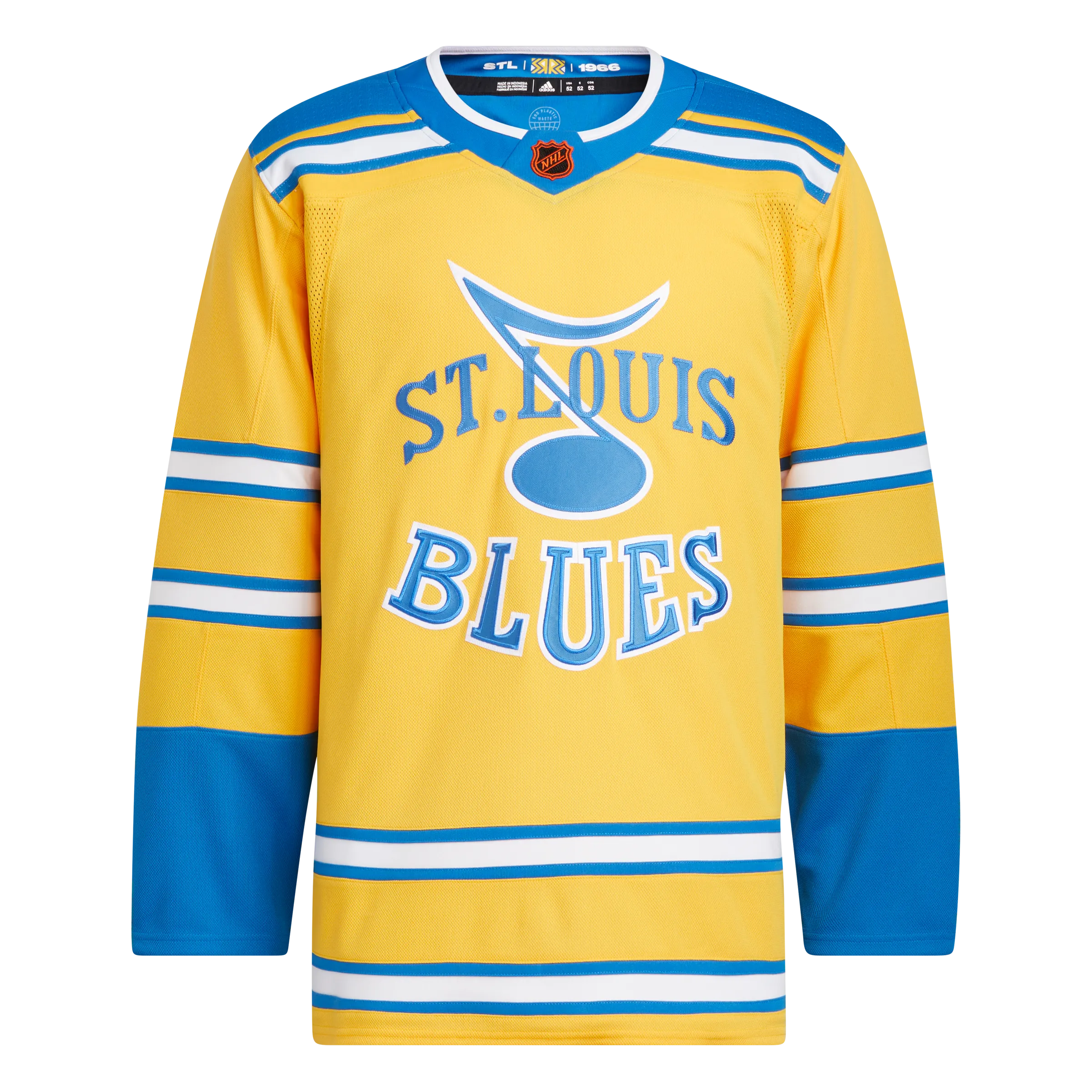 St. Louis Blues Adidas Retro Reverse 2.0 Prime Green Authentic Jersey - Yellow