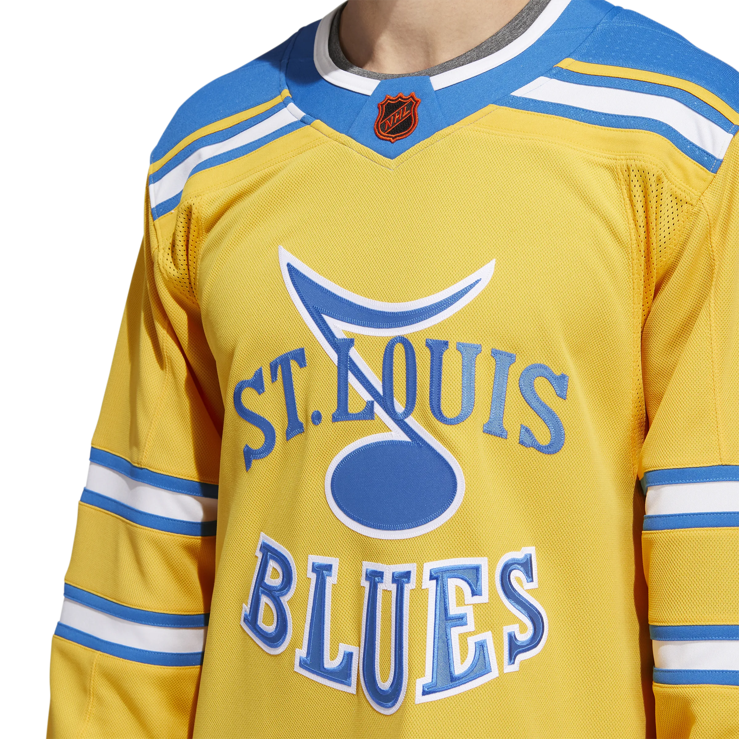 St. Louis Blues Adidas Retro Reverse 2.0 Prime Green Authentic Jersey - Yellow