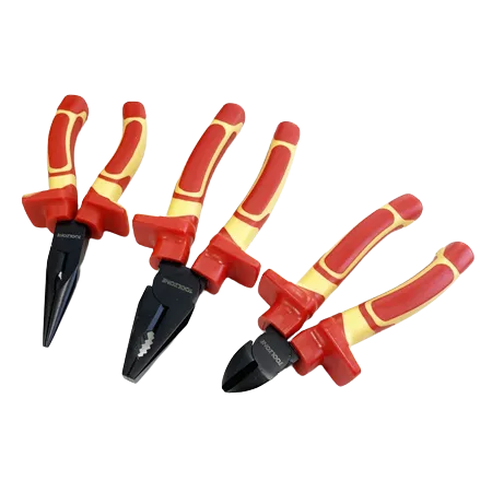 Toolzone PL144 3 pieces insulated VDE Professional Electrician VDE Pliers Set