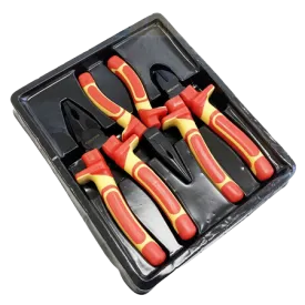 Toolzone PL144 3 pieces insulated VDE Professional Electrician VDE Pliers Set
