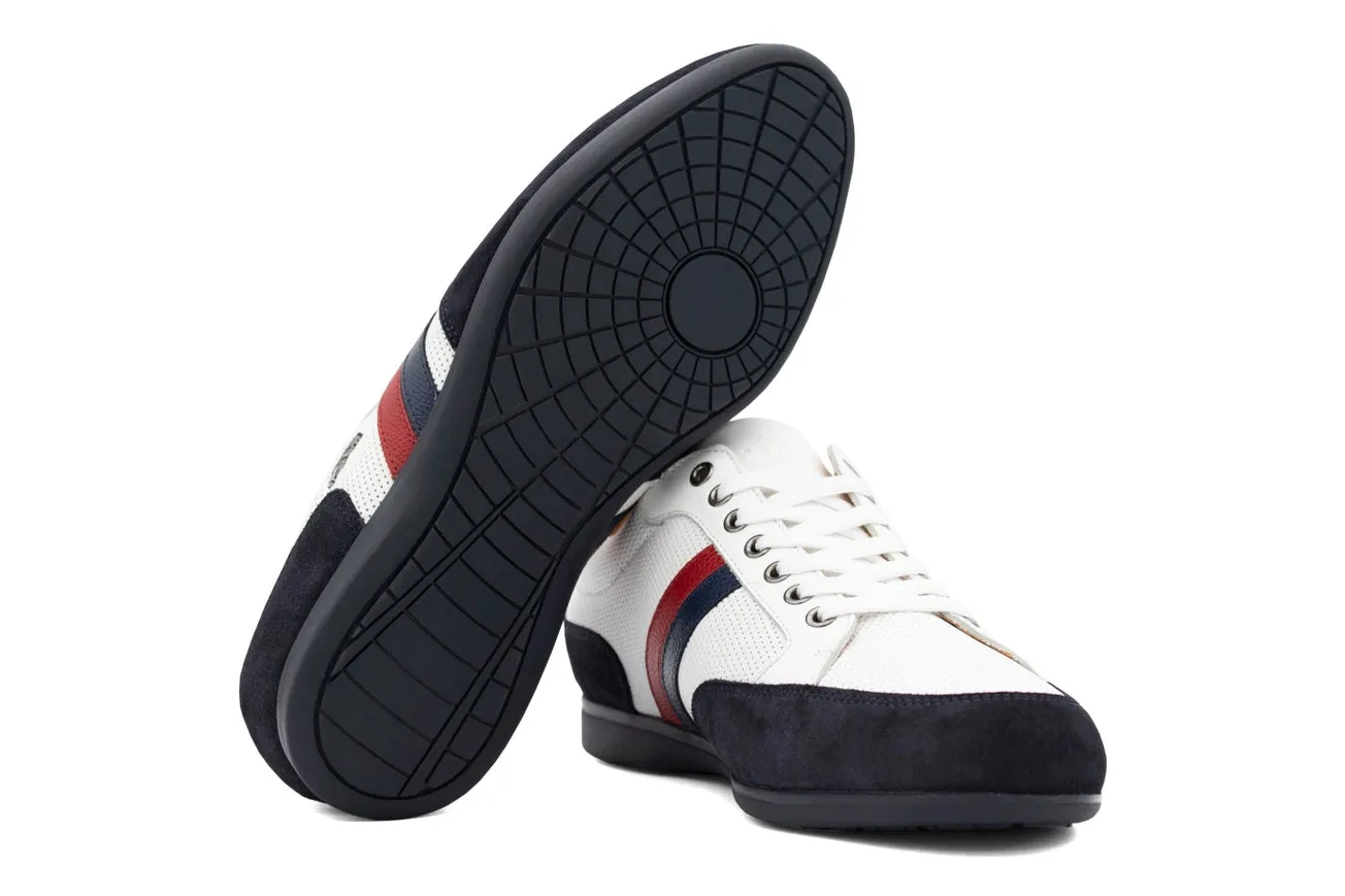 White Striped Sneakers