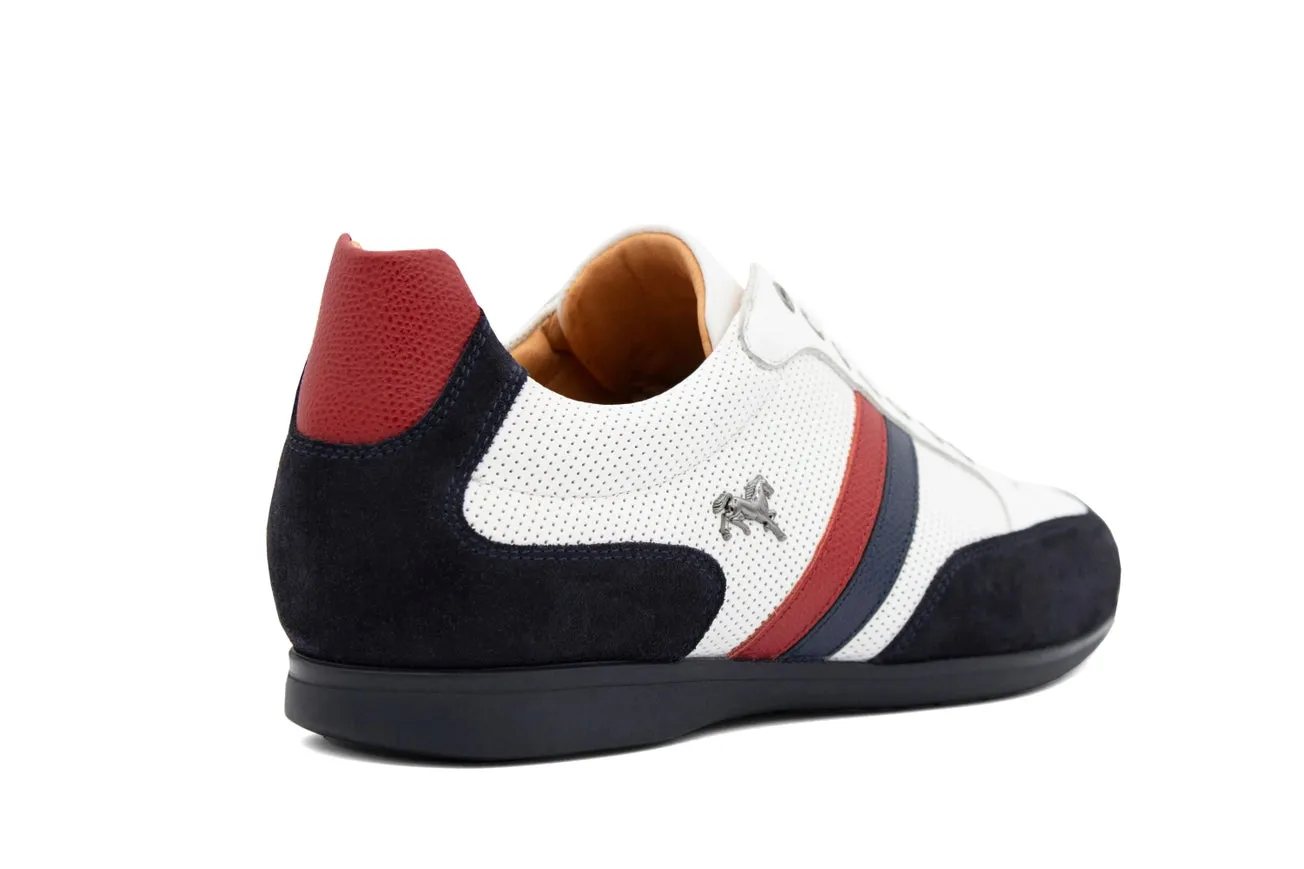 White Striped Sneakers