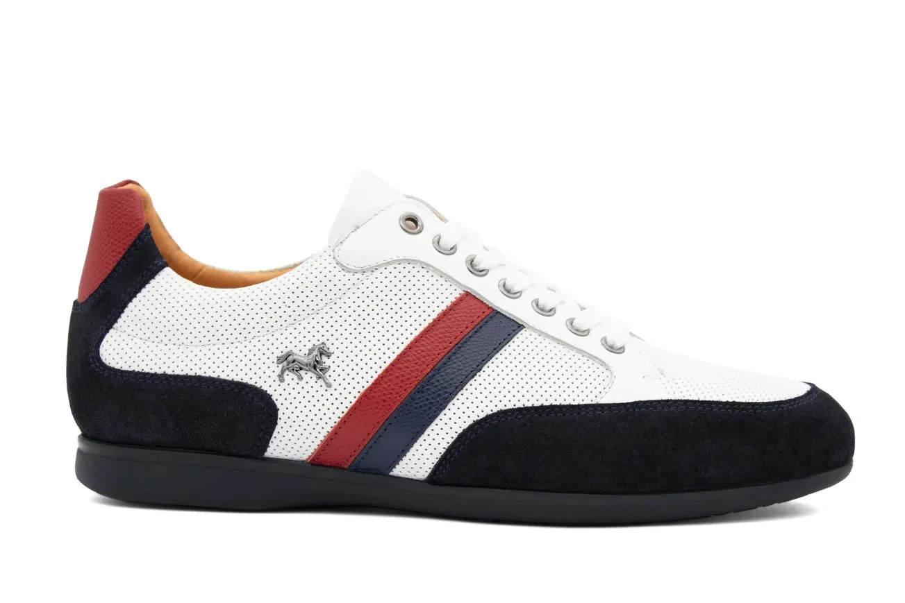 White Striped Sneakers