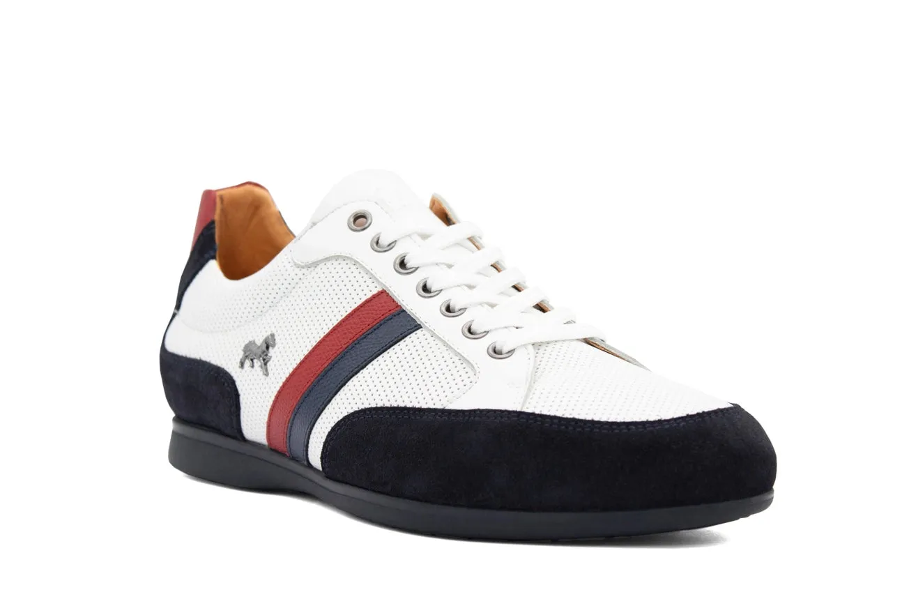 White Striped Sneakers