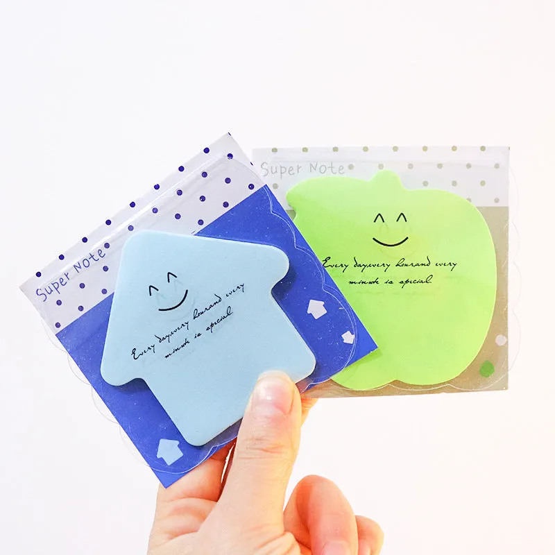 Wholesale Shaped Fluorescent Note Stickers, Cartoon Paper Convenience Stickers
