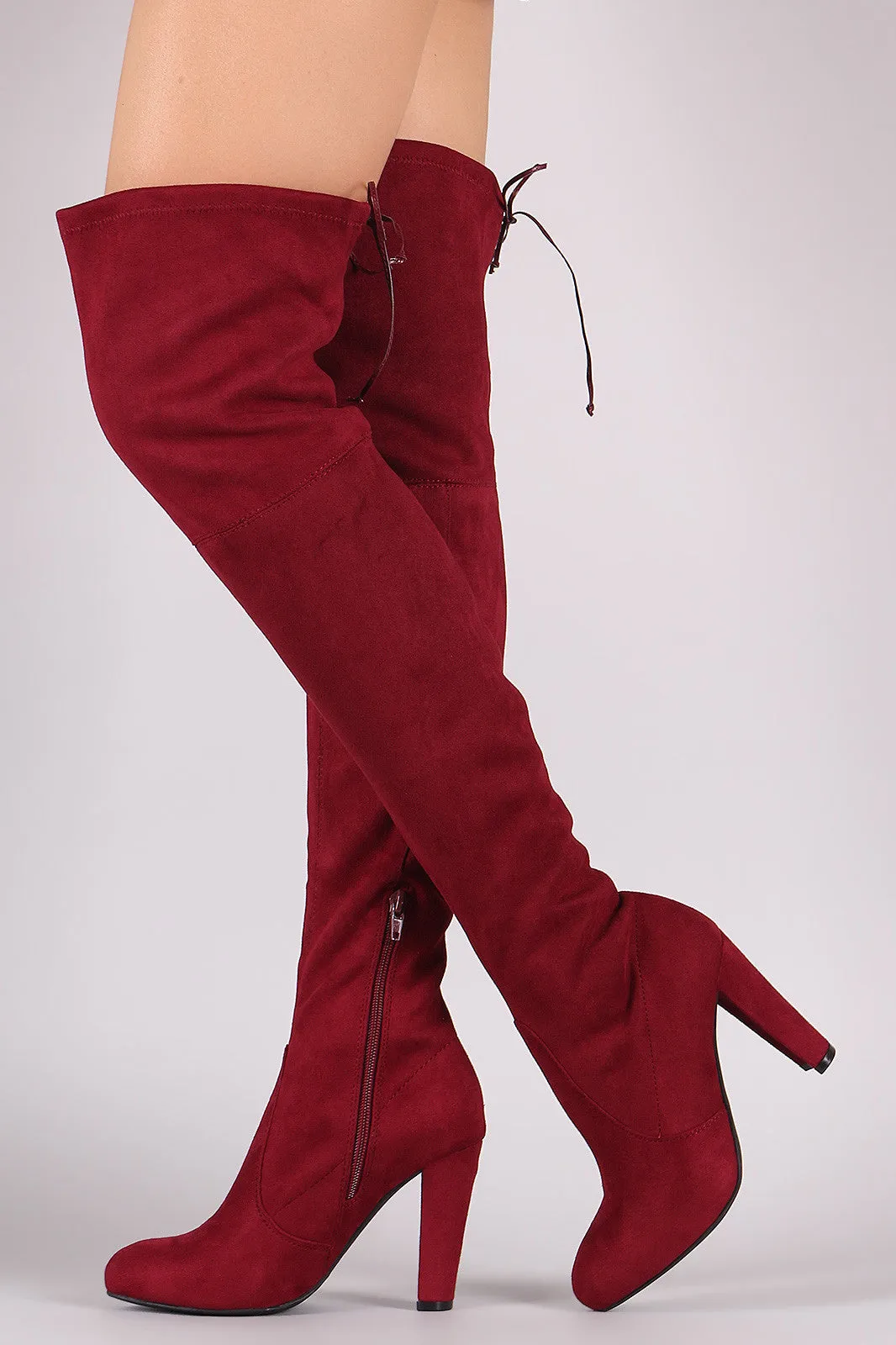 Wild Diva Lounge Suede Over the Knee Boots